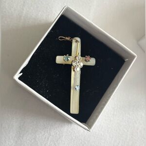Vintage Mid Century Cross Pendant
